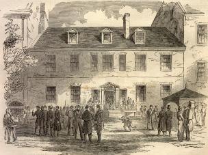 69th NYSM occupying Georgetown - 1861